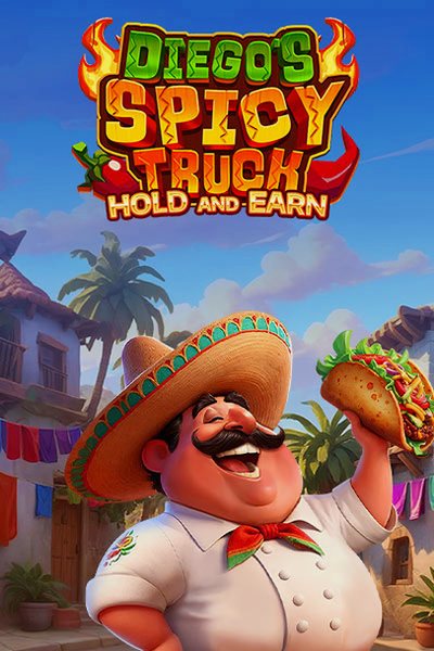 Omslag til spilleautomaten Diego's Spicy Truck i Cleobetra Casino