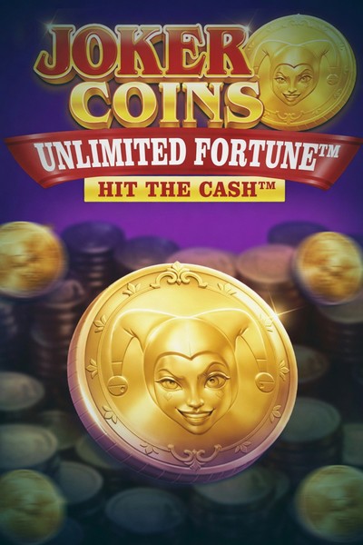 Omslag til spilleautomaten Joker Coins Unlimited Fortune i lobbyen hos Betrepublic Casino
