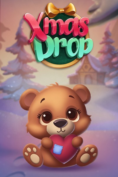 Omslag til Xmas Drop med gaver og snø